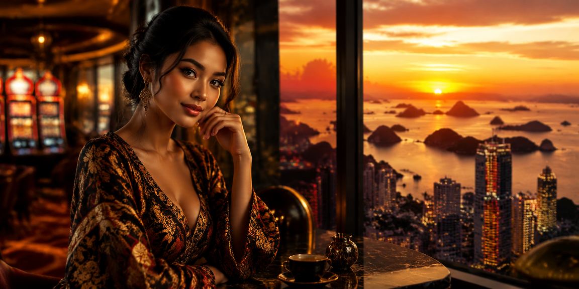 Pengguna bermain slot online sambil minum kopi di warung Vietnam
